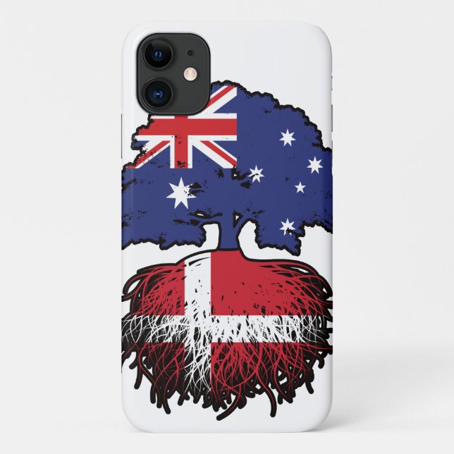 Denmark Danish Australian Australia Tree Roots Case-Mate iPhone Case (Back)