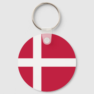 Denmark (Danish) Flag Key Ring