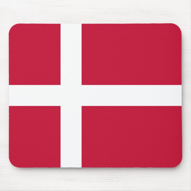 Denmark (Danish) Flag Mouse Pad (Front)