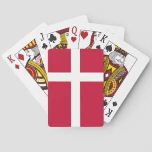 Denmark (Danish) Flag Playing Cards