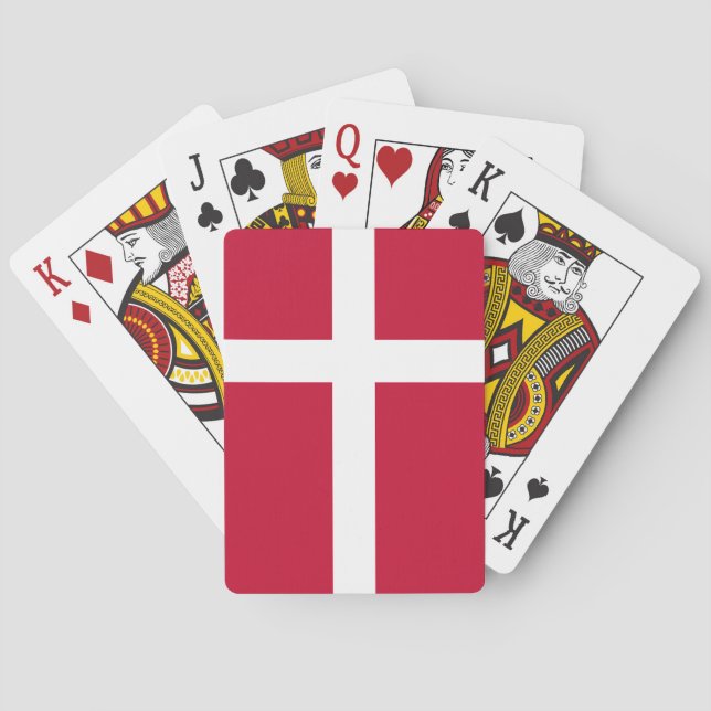 Denmark (Danish) Flag Playing Cards (Back)
