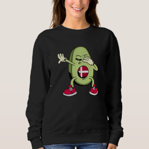 Denmark Danish Soccer Team Dabbing Avocado Danish Sweatshirt