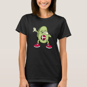 Denmark Danish Soccer Team Dabbing Avocado Danish  T-Shirt