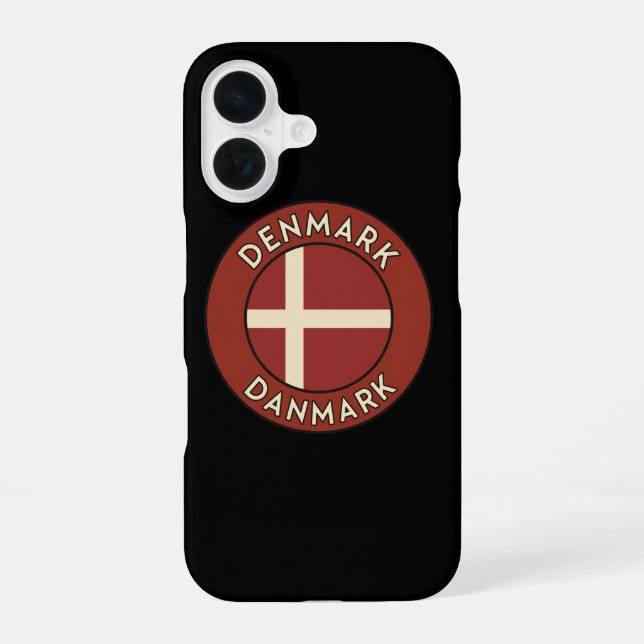 Denmark Danmark  iPhone 16 Case (Back)