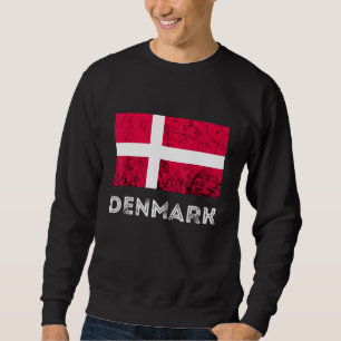 Denmark Dannebrog Danish Flag Dansk Roots Danish P Sweatshirt