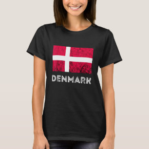 Denmark Dannebrog Danish Flag Dansk Roots Danish P T-Shirt
