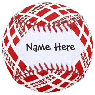 Denmark Dannebrog Tiled Personalised Softball