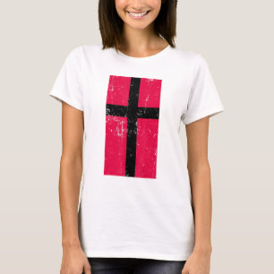 Denmark Europe Scandanavia Copenhagen Distressed F T-Shirt