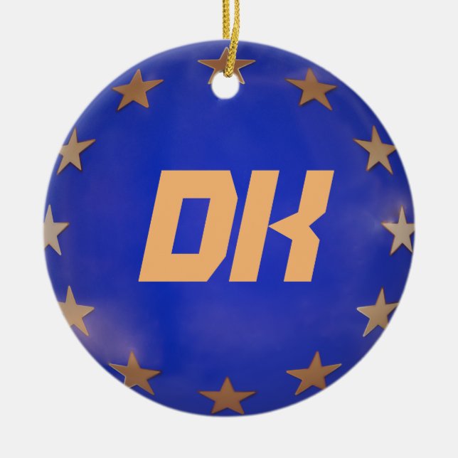 Denmark European Union Christmas Ornament (Front)