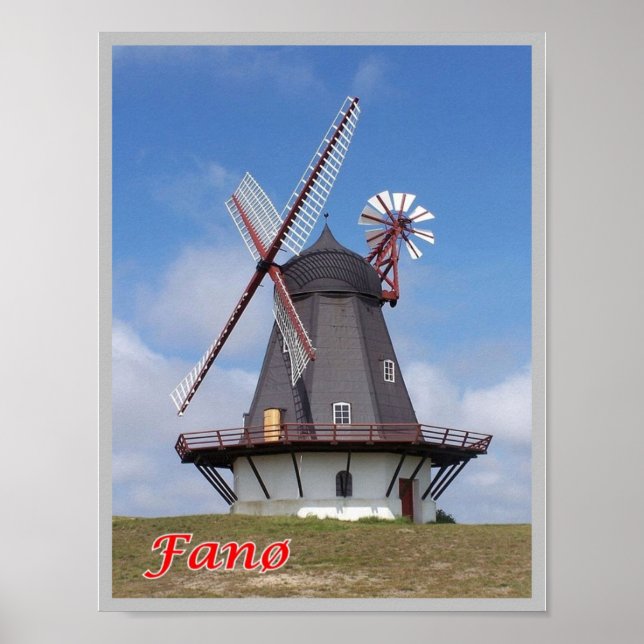 Denmark - Fanø - lighthouse - Poster (Front)