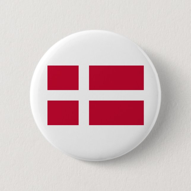 Denmark Flag 6 Cm Round Badge (Front)