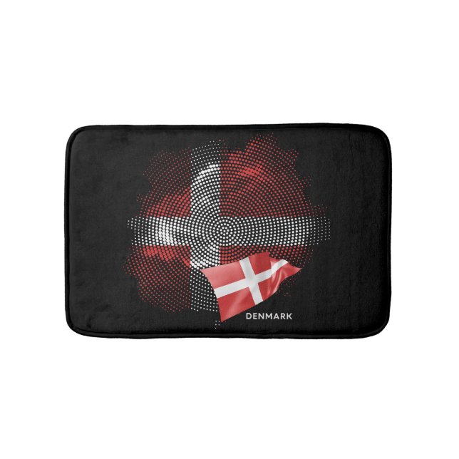 Denmark flag bath mat (Front)