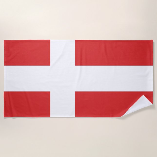 Denmark flag beach towel (Front)