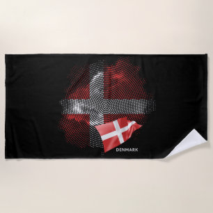 Denmark flag beach towel