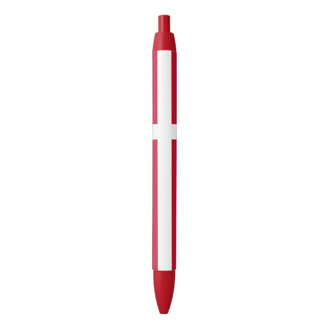 Denmark Flag Blue Ink Pen (Front Vertical)