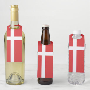 Denmark flag bottle tag