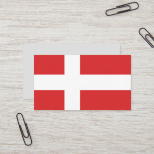 Denmark flag business card