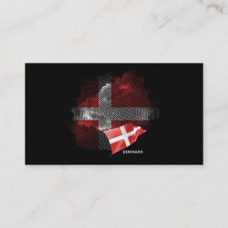 Denmark flag business card