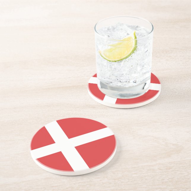 Denmark flag coaster (Side)