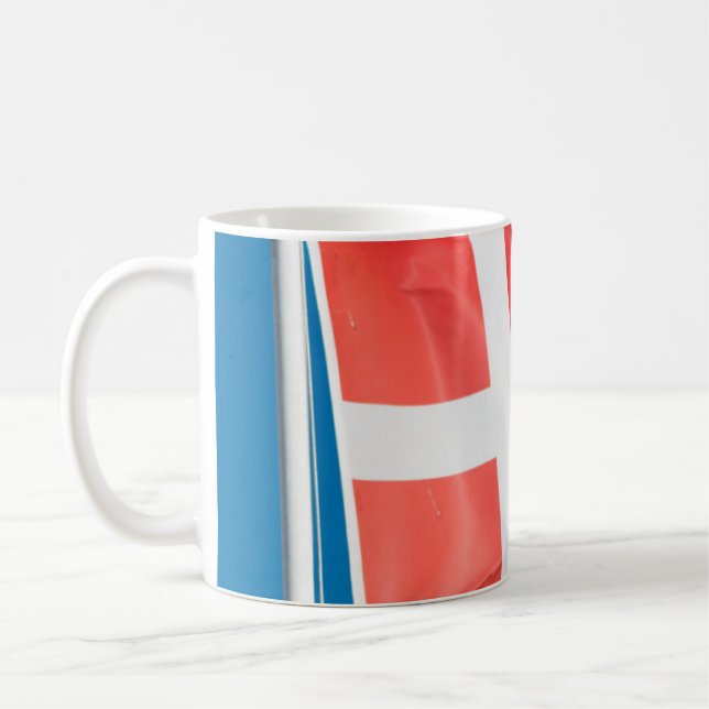 Denmark Flag Coffee Mug (Left)