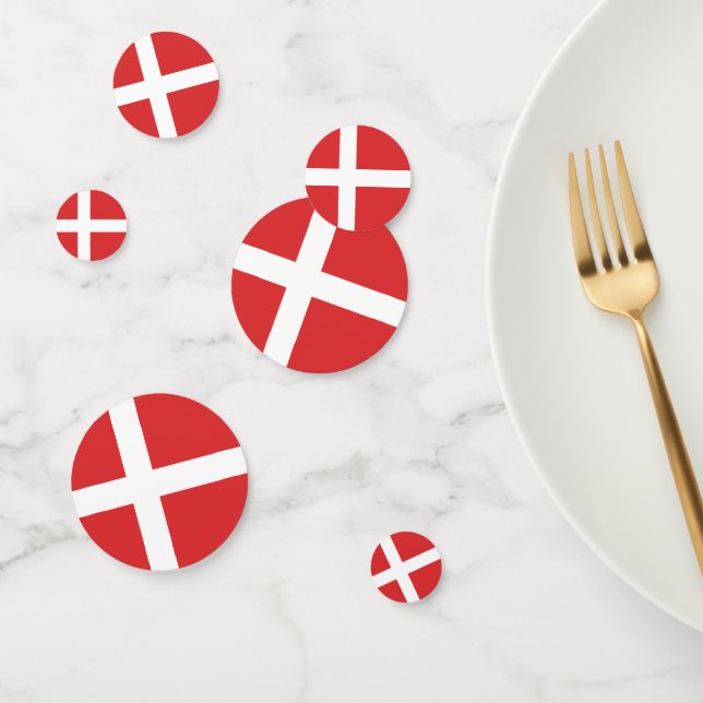 Denmark flag confetti (Group)