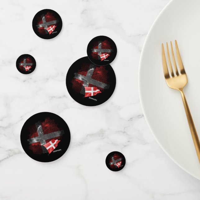 Denmark flag confetti (Group)