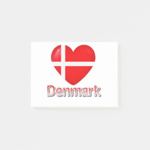 Denmark Flag Cutout Post-it Notes