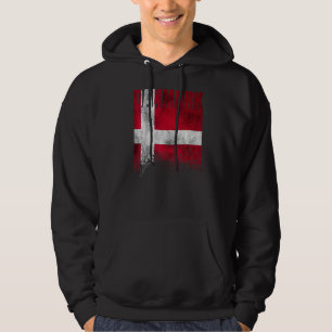 Denmark Flag Danish Flag Scandinavian Viking Hoodie
