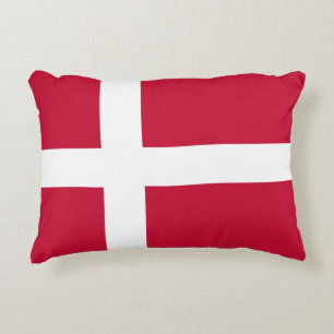 Denmark Flag Danish Patriotic Decorative Cushion