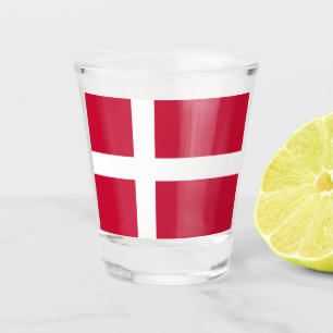 Denmark Flag Danish Patriotic Shot Glass