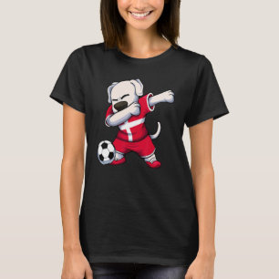 Denmark Flag Danish Soccer Dabbing Football Fan So T-Shirt