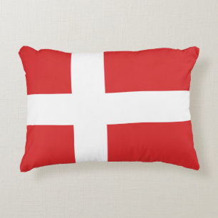 Denmark flag decorative cushion