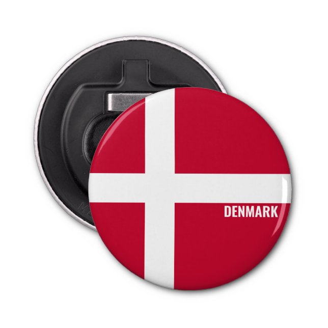 Denmark Flag Delightful Patriotic Bottle Opener (Front)