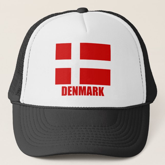 denmark_flag_denmark10x10 trucker hat (Front)