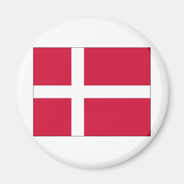 Denmark Flag Design Magnet (Front)