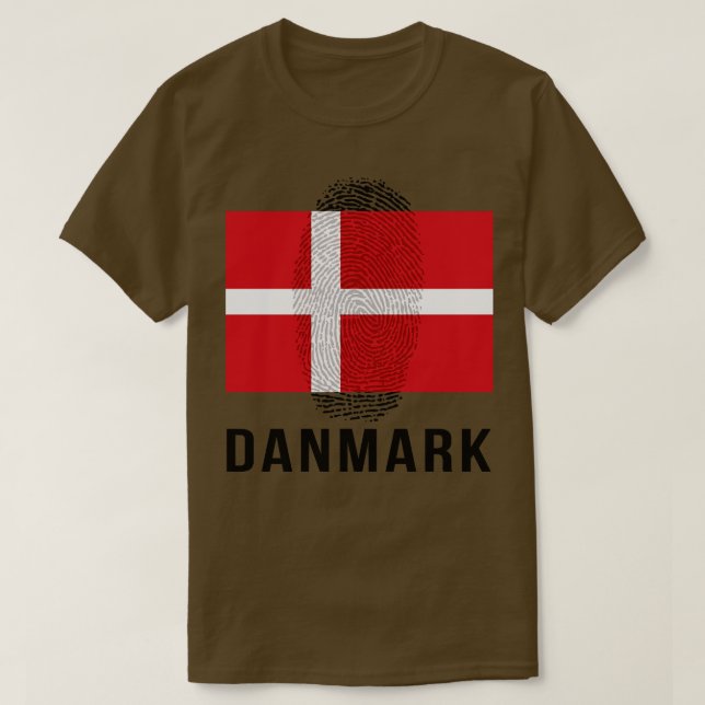 Denmark Flag DNA T-Shirt (Design Front)