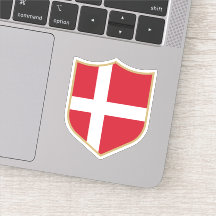 Denmark Flag Emblem Patriotic Travel