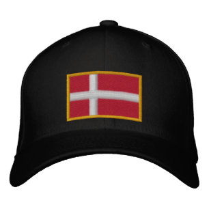 Denmark Flag Embroidered Hat