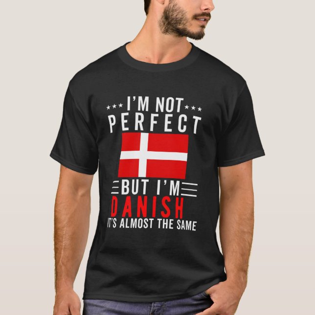 Denmark Flag For Men Women Danish Pride Roots Dane T-Shirt (Front)