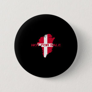 Denmark Flag Greenland Is Not For Sale Annex Green 6 Cm Round Badge