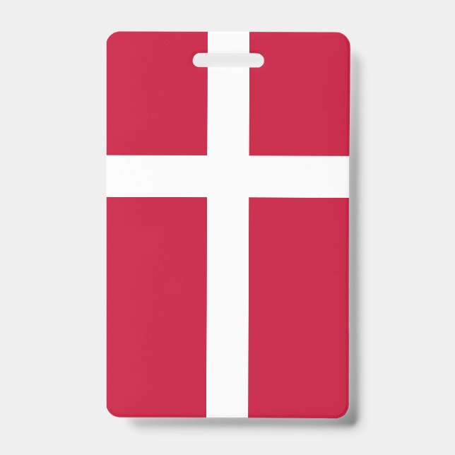 Denmark flag ID badge (Front)