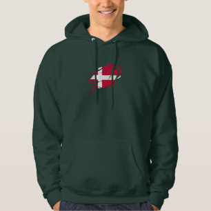 Denmark Flag Inside Me, scandinavia Claw Mark Hoodie