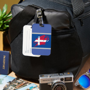 denmark Flag Inside Me, scandinavia inside Claw Ma Luggage Tag