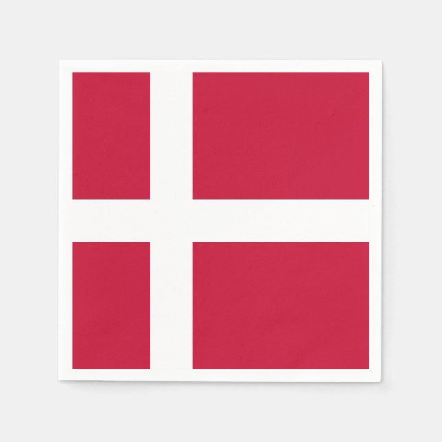 Denmark Flag Napkin (Front)