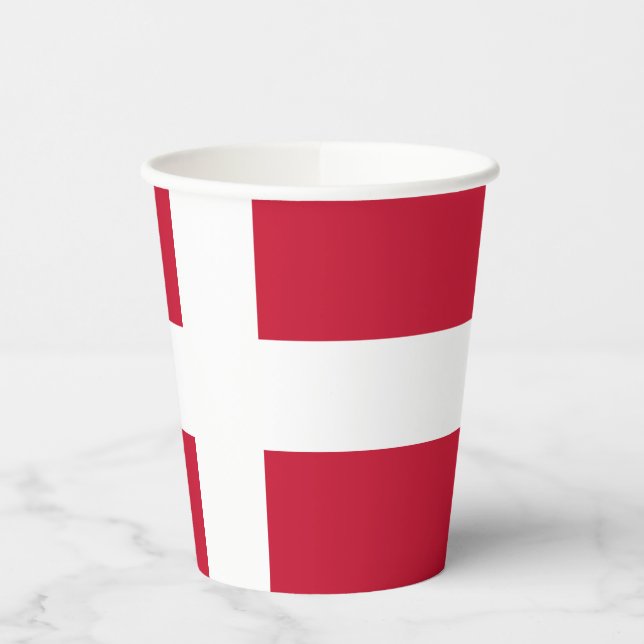Denmark Flag Paper Cups (Left)