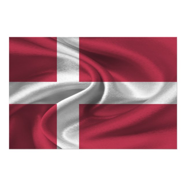 Denmark Flag Photo Print (Front)