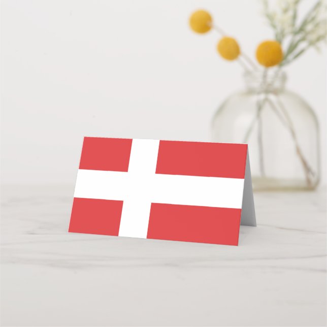 Denmark flag place card (Front)