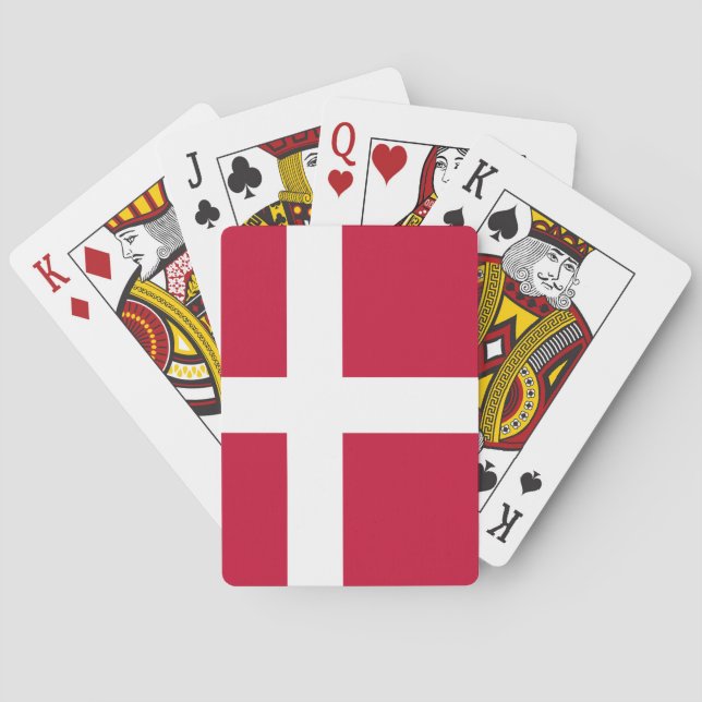 Denmark Flag Playing Cards (Back)
