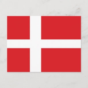 Denmark Flag Postcard
