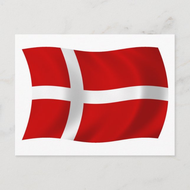 Denmark Flag Postcard (Front)